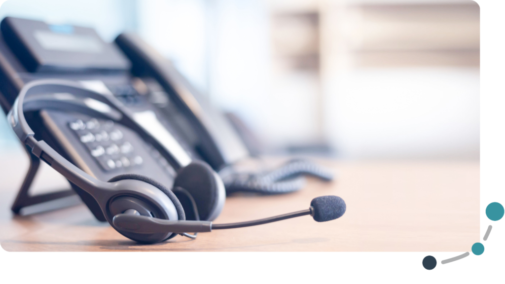 Telephone with headset