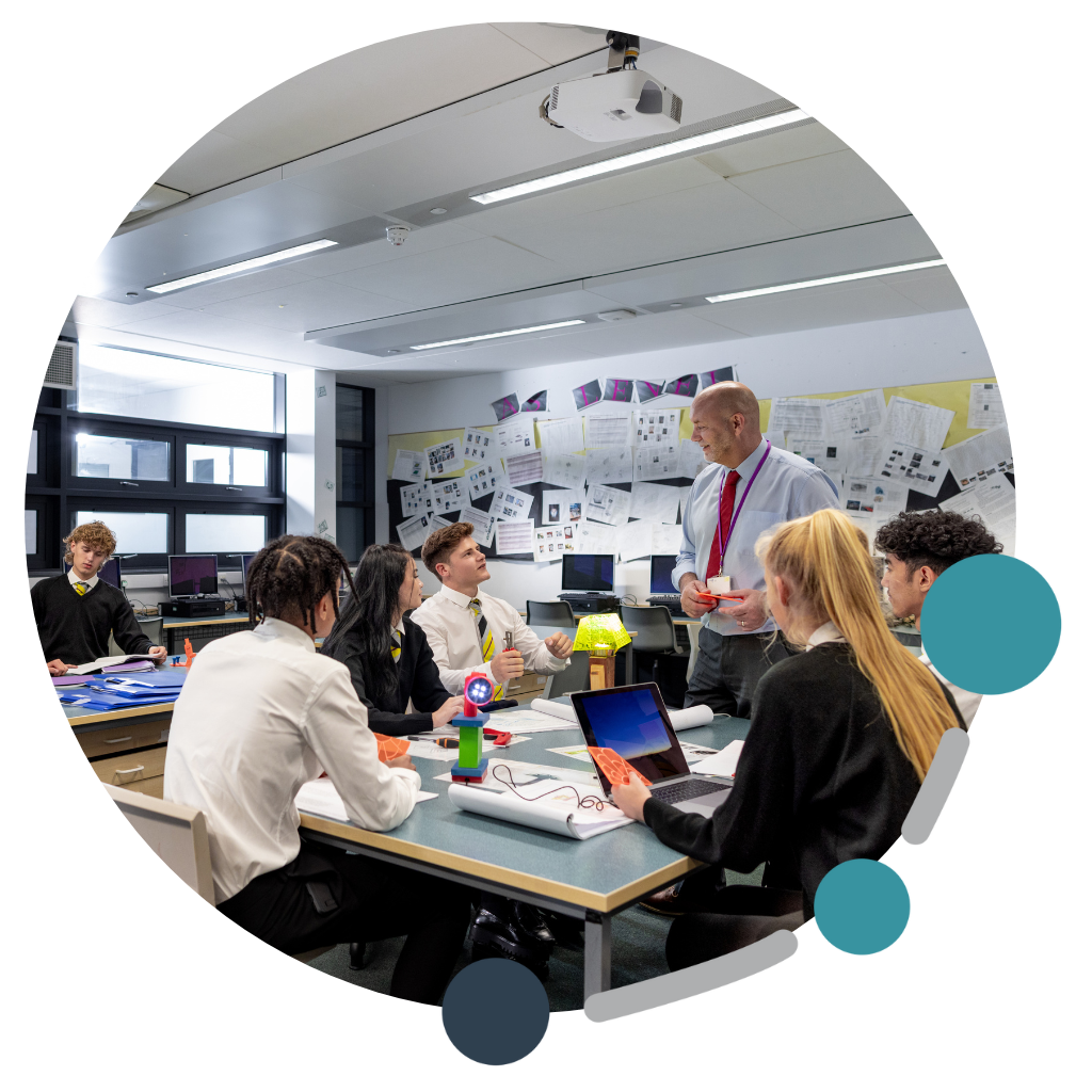 Students in a classroom
